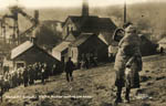 Welsh pit disaster. A little mother waiting for news
