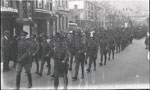Soldiers marching in Aberystwyth Soldiers marching in Aberystwyth