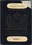 Dylan Thomas's passport Dylan Thomas's passport
