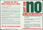 Pamphlet and cartoon 'No'