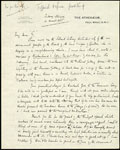 Llythyr yn trafod Coleg Harlech a chyfarfod Lloyd George